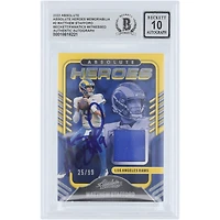 Matthew Stafford Los Angeles Rams Autographed 2022 Panini Absolute Heroes Memorabilia Jersey Relic #AH-2 #/99 Beckett Fanatics Witnessed Authenticated 10 Card