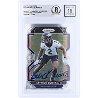Patrick Surtain II Denver Broncos Autographed 2021 Panini Prizm #374 Beckett Fanatics Witnessed Authenticated 10 Rookie Card