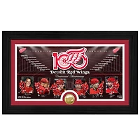 Highland Mint Detroit Red Wings 12" x 20" Centennial Bronze Coin Timeline Photo Mint