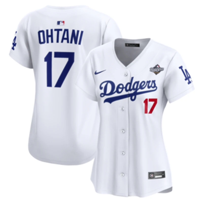 Women's Nike Shohei Ohtani White Los Angeles Dodgers 2025 World Series Home Limited Jersey