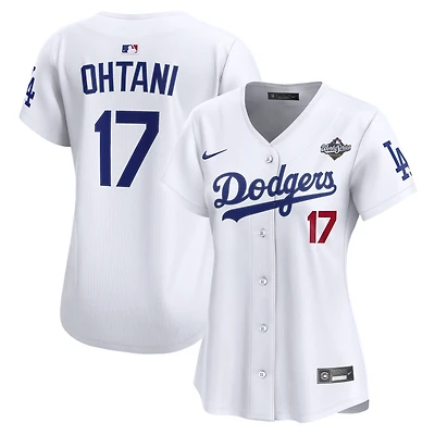 Women's Nike Shohei Ohtani White Los Angeles Dodgers 2025 World Series Home Limited Jersey