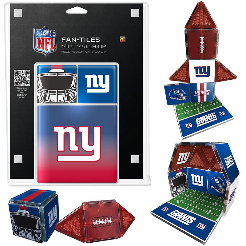 New York Giants 17-Piece Fan Tile Set