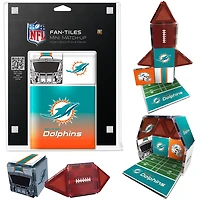 Miami Dolphins 17-Piece Fan Tile Set
