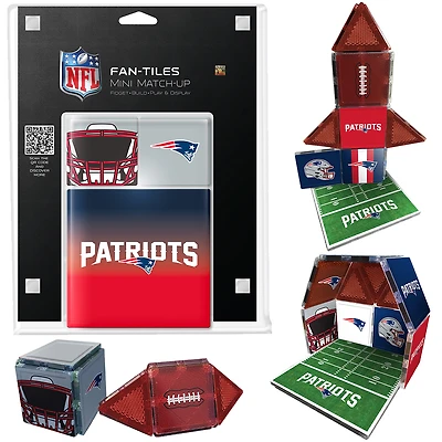 New England Patriots 17-Piece Fan Tile Set