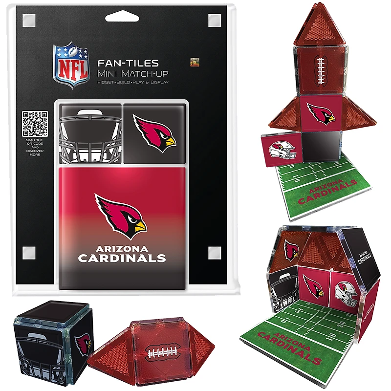 Arizona Cardinals 17-Piece Fan Tile Set