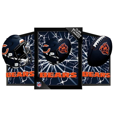 Chicago Bears 14" x 18" Framed 3D Lenticular Art