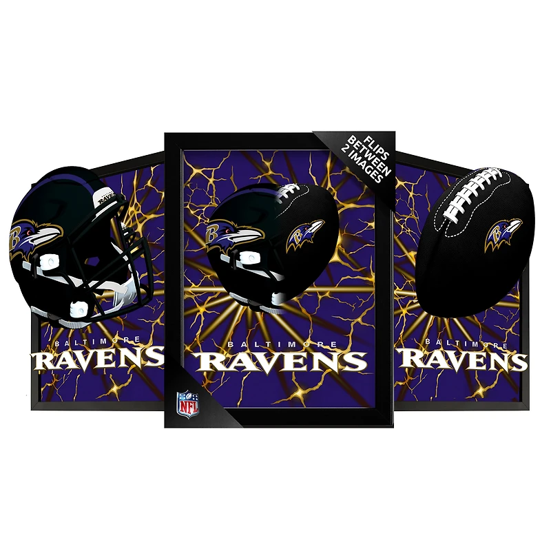 Baltimore Ravens 14" x 18" Framed 3D Lenticular Art