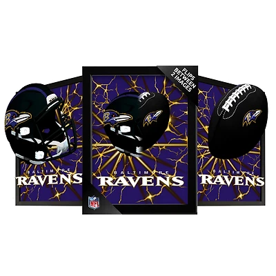 Baltimore Ravens 14" x 18" Framed 3D Lenticular Art