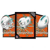 Miami Dolphins 14" x 18" Framed 3D Lenticular Art