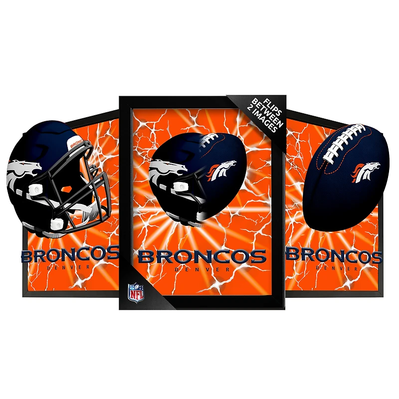 Denver Broncos 14" x 18" Framed 3D Lenticular Art