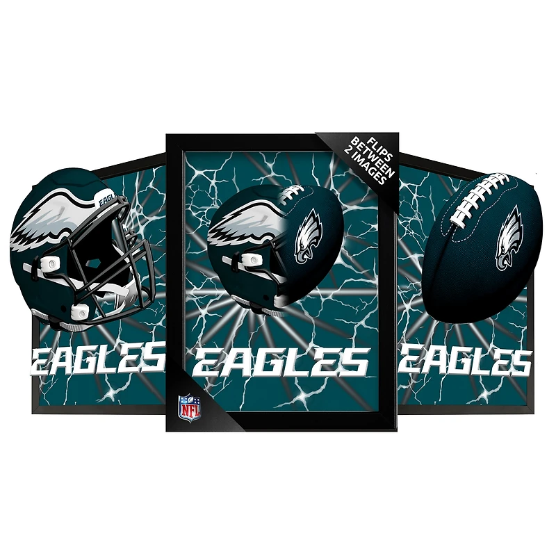 Philadelphia Eagles 14" x 18" Framed 3D Lenticular Art