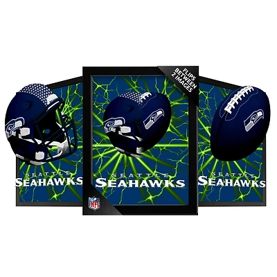 Seattle Seahawks 14" x 18" Framed 3D Lenticular Art
