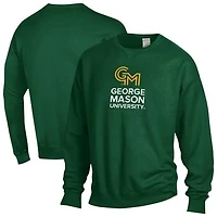 Men's ComfortWash  Green George Mason Patriots Fleece Sweatshirt