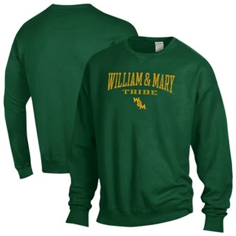 Men's ComfortWash Green William & Mary Tribe Fleece Sweatshirt