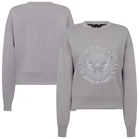 Women's Levelwear Gray Washington Capitals Slate & Snow Sponge Tri-Blend Sweatshirt