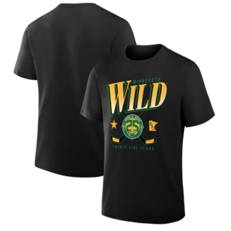 Men's Fanatics Black Minnesota Wild Legacy T-Shirt