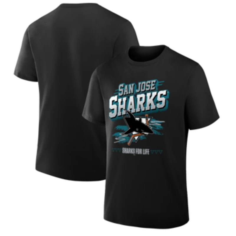 Men's Fanatics Black San Jose Sharks Legacy T-Shirt