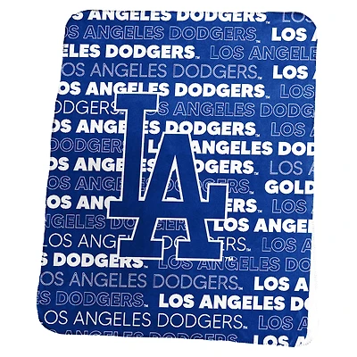 Logo Brands Los Angeles Dodgers 50" x 60" Classic Fleece Throw Blanket