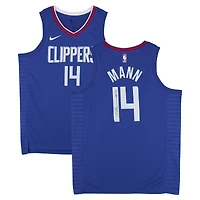Terance Mann LA Clippers Autographed Royal Nike Icon Edition Swingman Jersey
