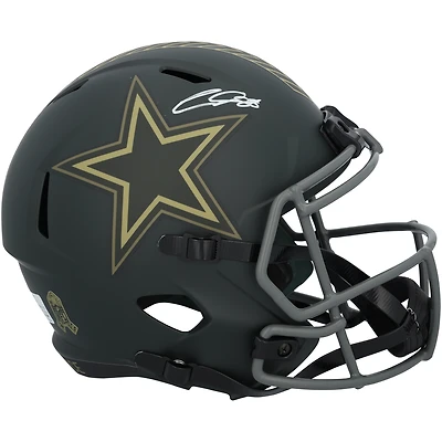 CeeDee Lamb Dallas Cowboys Autographed Riddell 2025 Salute To Service Speed Replica Helmet