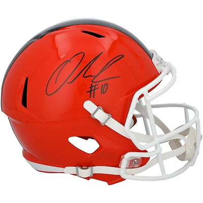 Quinshon Judkins Cleveland Browns Autographed Riddell Speed Replica Helmet