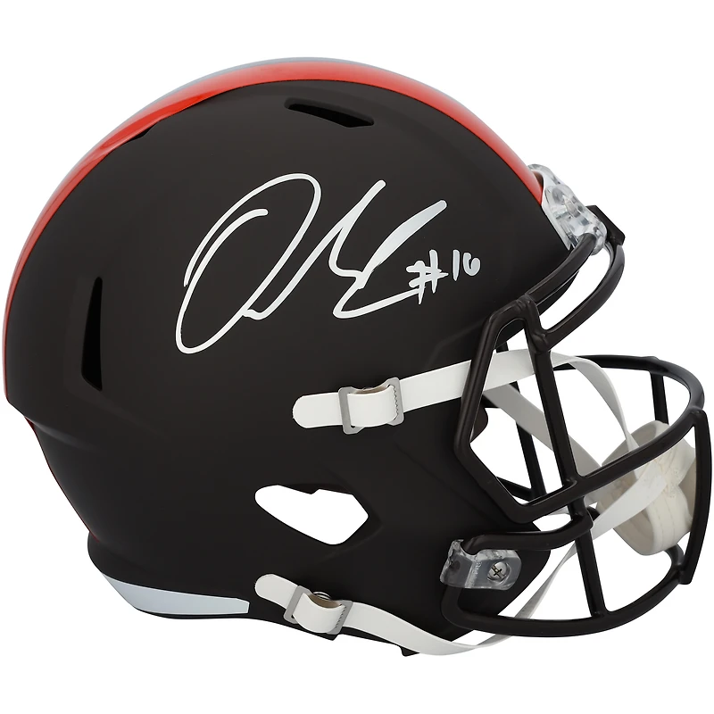 Quinshon Judkins Cleveland Browns Autographed Riddell 2025 Alternate Speed Replica Helmet