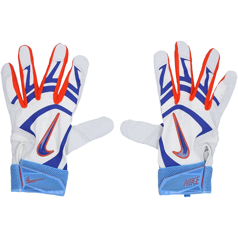 Pete Alonso New York Mets Player-Issued White Nike Batting Gloves from the 2025 MLB Season