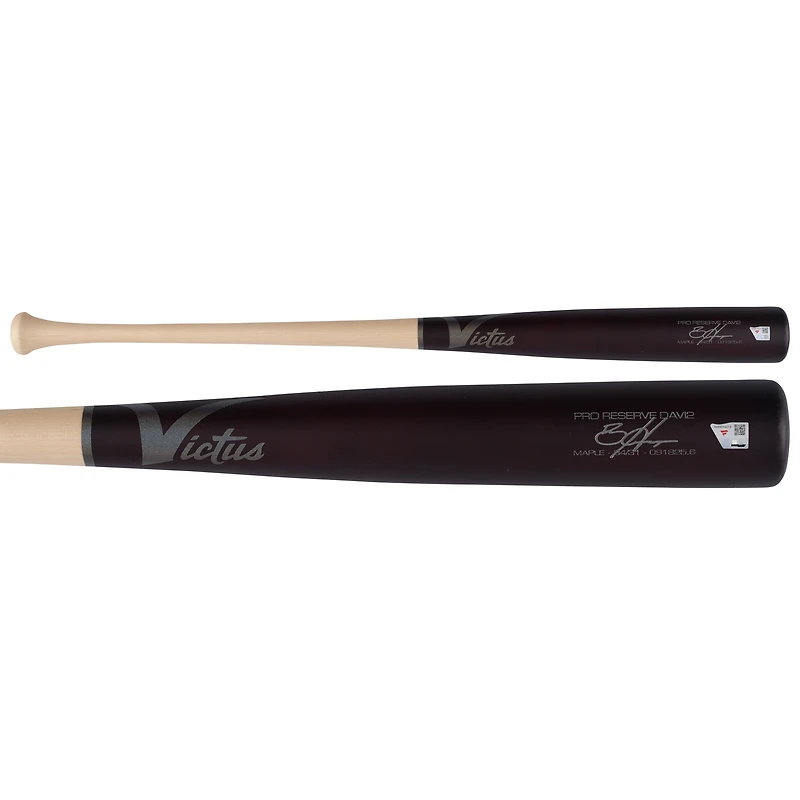 Bryce Harper Philadelphia Phillies Player-Issued Wine/Tan Victus Bat from the 2025 MLB Season