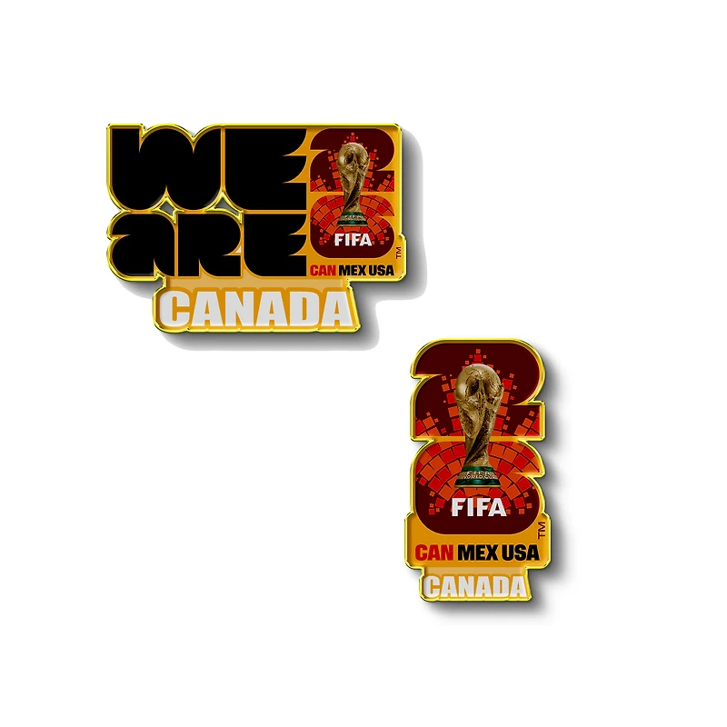 Logo Brands FIFA x World Cup 2026 Canada Host Country Two-Piece Pin Bundle