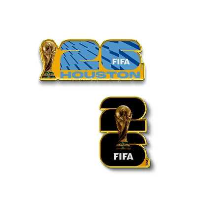 Logo Brands FIFA x World Cup 2026 Houston Host City Two-Piece Pin Bundle