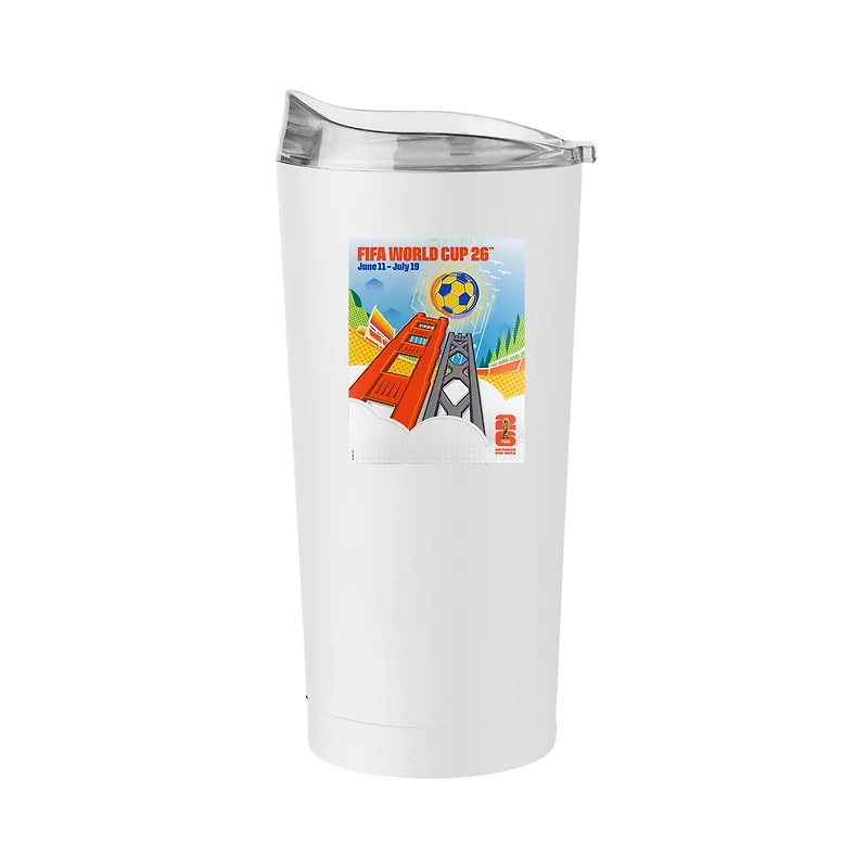 FIFA x World Cup 2026 San Francisco Host City 20oz. Poster Powder Coat Tumbler