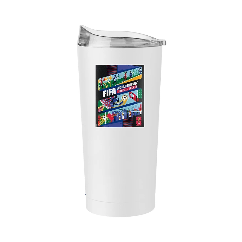 FIFA x World Cup 2026 Kansas City Host City 20oz. Poster Powder Coat Tumbler