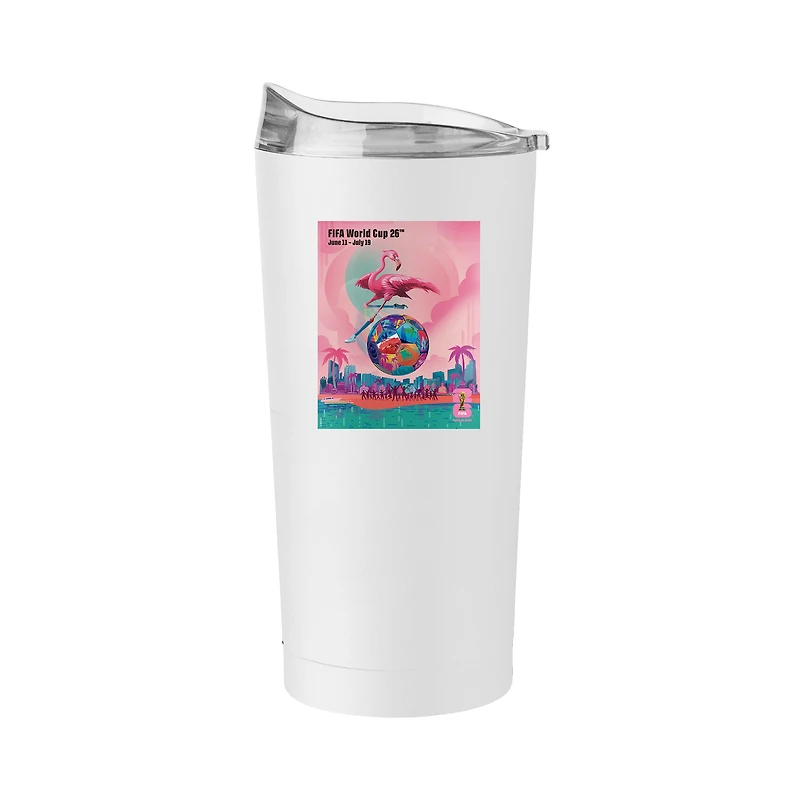 FIFA x World Cup 2026 Miami Host City 20oz. Poster Powder Coat Tumbler