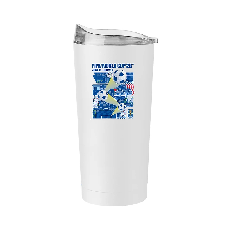 FIFA x World Cup 2026 Philadelphia Host City 20oz. Poster Powder Coat Tumbler