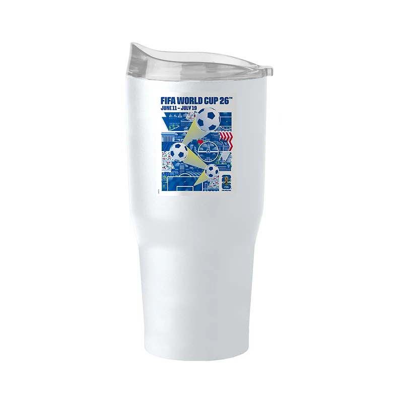 FIFA x World Cup 2026 Philadelphia Host City Poster 30oz. Powder Coat Tumbler