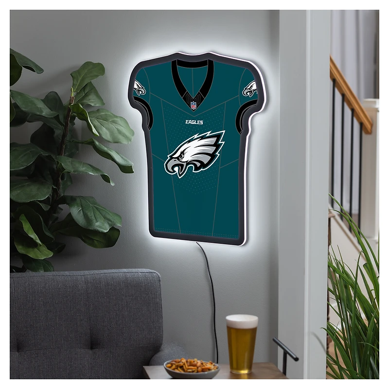 Philadelphia Eagles 23" LED Jersey Lighted Wall Sign