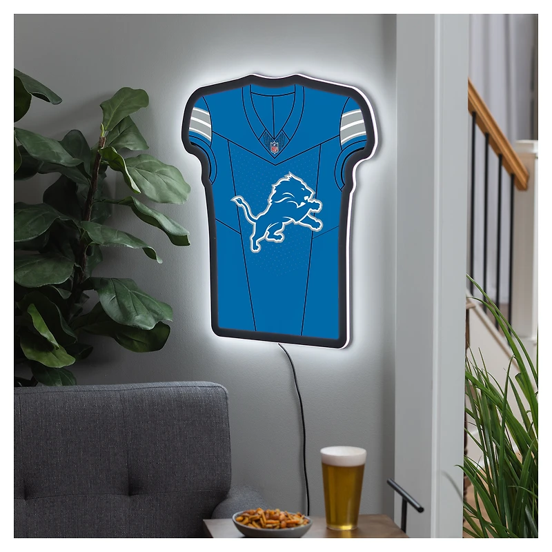 Detroit Lions 23" LED Jersey Lighted Wall Sign