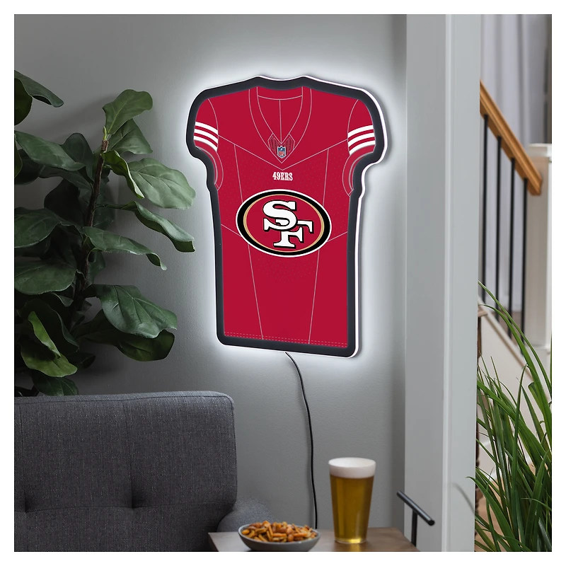 San Francisco 49ers 23" LED Jersey Lighted Wall Sign