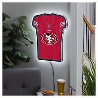 San Francisco 49ers 23" LED Jersey Lighted Wall Sign
