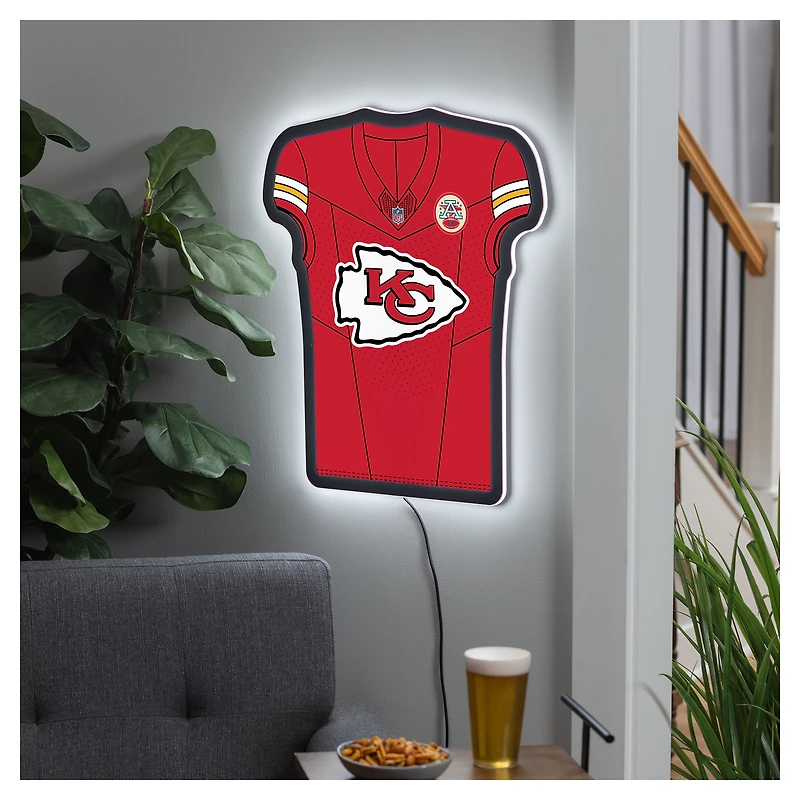Kansas City Chiefs 23" LED Jersey Lighted Wall Sign