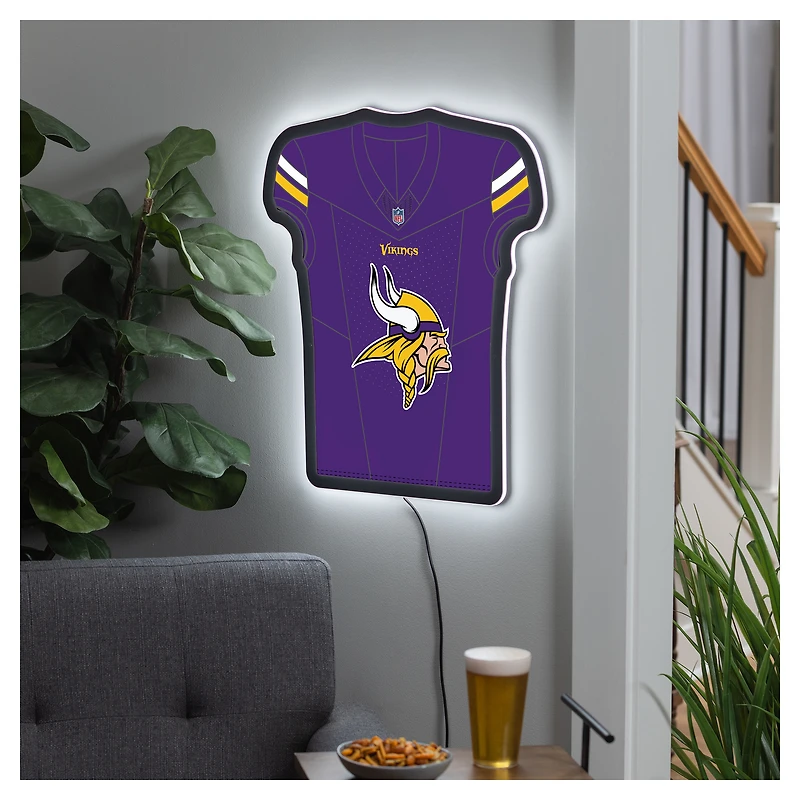 Minnesota Vikings 23" LED Jersey Lighted Wall Sign