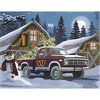 Washington Commanders Winter Truck Diamond Art Holiday Craft Kit