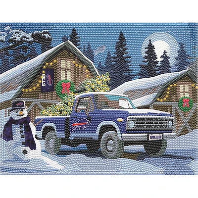 Buffalo Bills Winter Truck Diamond Art Holiday Craft Kit