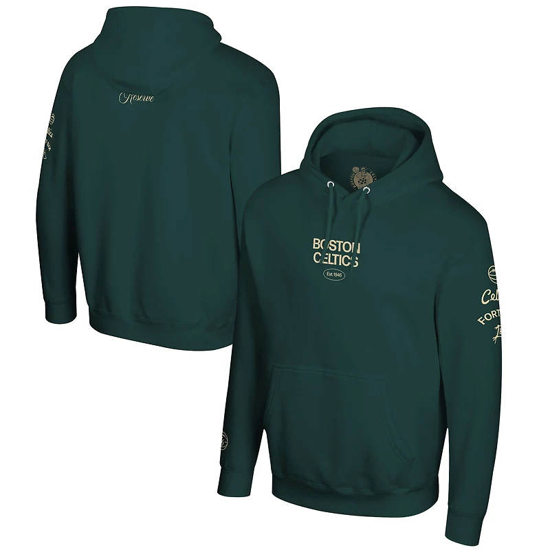 Unisex Stadium Essentials Green Boston Celtics '46 Reserve Fleece Hoodie