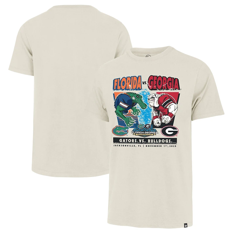 Men's '47 Cream Florida Gators vs. Georgia Bulldogs 2025 Rivalry Matchup T-Shirt