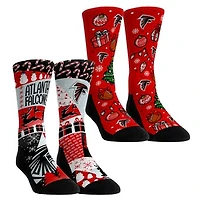 Youth Rock Em Socks Atlanta Falcons Holiday Remix Crew Socks Two-Pack