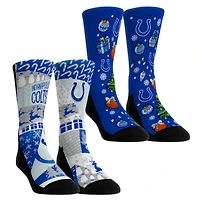 Youth Rock Em Socks Indianapolis Colts Holiday Remix Crew Socks Two-Pack