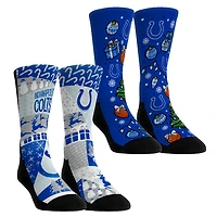 Youth Rock Em Socks Indianapolis Colts Holiday Remix Crew Socks Two-Pack