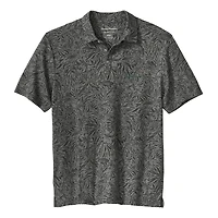 Men's Tommy Bahama  Gray Oregon Ducks IslandZone Wild Hibiscus Tri-Blend Polo