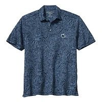 Men's Tommy Bahama  Navy Penn State Nittany Lions IslandZone Wild Hibiscus Tri-Blend Polo